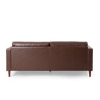 Canapé 3 places moderne en similicuir 82,25 avec pieds en bois