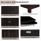 Banc à chaussures rembourré 3 portes de style rustique avec coussin amovible et espace de rangement caché