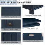 Banc à chaussures rembourré 3 portes de style rustique avec coussin amovible et espace de rangement caché