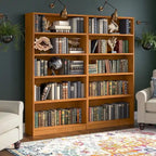Bibliothèque de rangement universelle haute à 5 étagères – Lot de 2 par