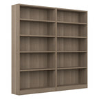 Bibliothèque de rangement universelle haute à 5 étagères – Lot de 2 par