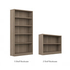 Bibliothèque de rangement universelle haute à 5 étagères – Lot de 2 par
