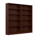 Bibliothèque de rangement universelle haute à 5 étagères – Lot de 2 par