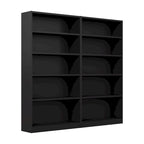 Bibliothèque de rangement universelle haute à 5 étagères – Lot de 2 par