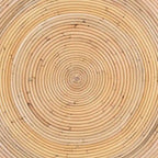 Table basse Tokyo en rotin naturel laminé – Table tambour fabriquée à la main pour salon, mobilier de style bohème côtier