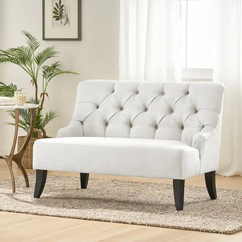 Canapé Nicole en tissu mélangé de polyester par - 29,25L x 43,75L x 30,50H