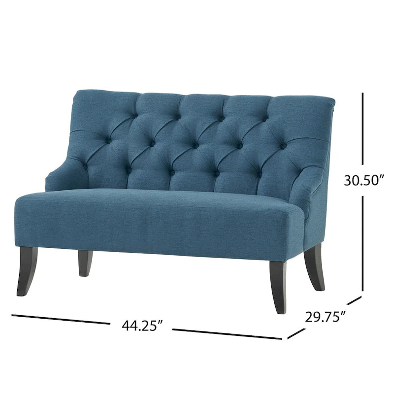 Canapé Nicole en tissu mélangé de polyester par - 29,25L x 43,75L x 30,50H