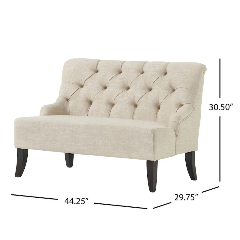 Canapé Nicole en tissu mélangé de polyester par - 29,25L x 43,75L x 30,50H