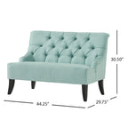 Canapé Nicole en tissu mélangé de polyester par - 29,25L x 43,75L x 30,50H