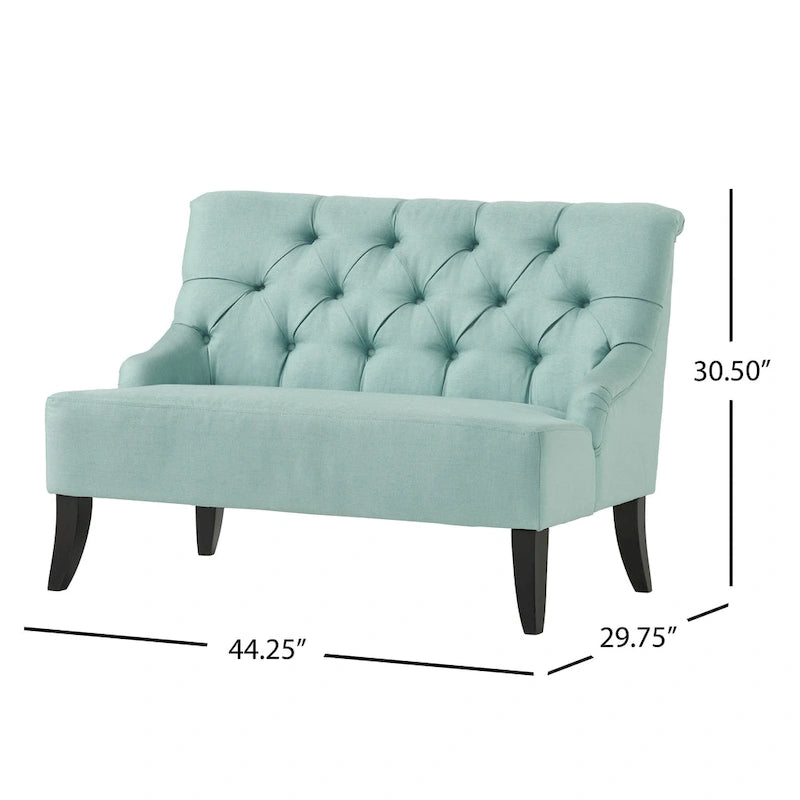 Canapé Nicole en tissu mélangé de polyester par - 29,25L x 43,75L x 30,50H
