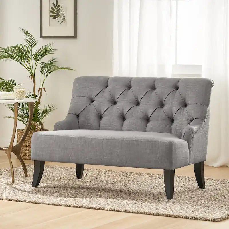 Canapé Nicole en tissu mélangé de polyester par - 29,25L x 43,75L x 30,50H