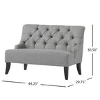Canapé Nicole en tissu mélangé de polyester par - 29,25L x 43,75L x 30,50H