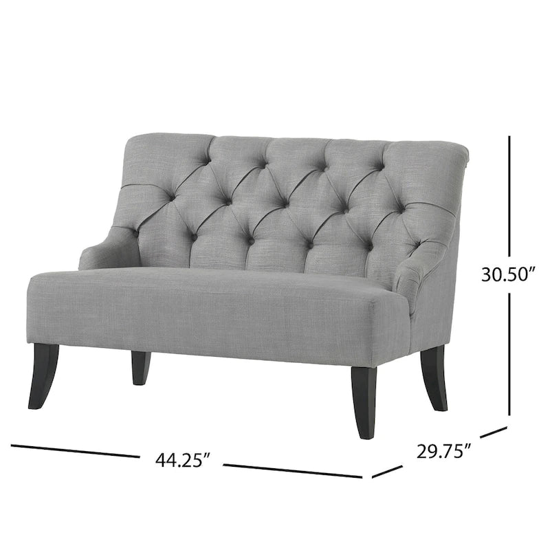 Canapé Nicole en tissu mélangé de polyester par - 29,25L x 43,75L x 30,50H