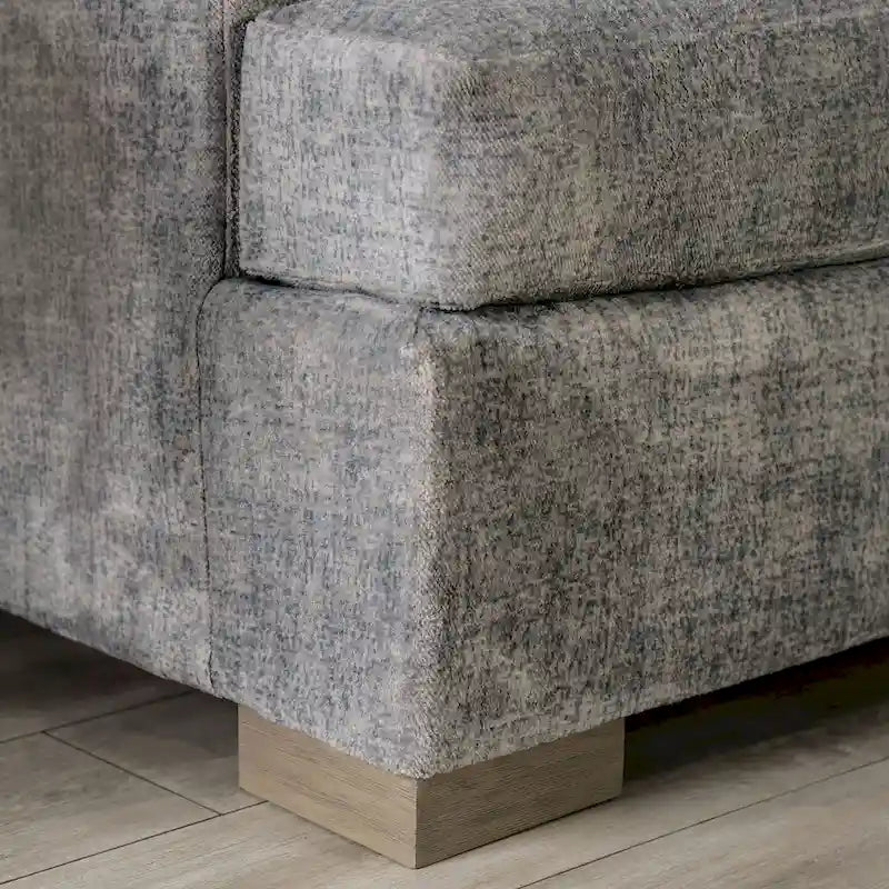 Canapé Nort avec accoudoirs évasés rembourrés en tissu de transition par