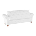 Banc d'entrée moderne de 63 po, banc de lit, banc de rangement avec accoudoirs roulés