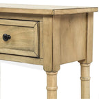 Console Table Table d'appoint Montage facile avec deux tiroirs de rangement et étagère inférieure pour le salon, l'entrée