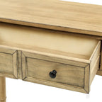 Console Table Table d'appoint Montage facile avec deux tiroirs de rangement et étagère inférieure pour le salon, l'entrée