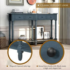 Console Table Table d'appoint Montage facile avec deux tiroirs de rangement et étagère inférieure pour le salon, l'entrée