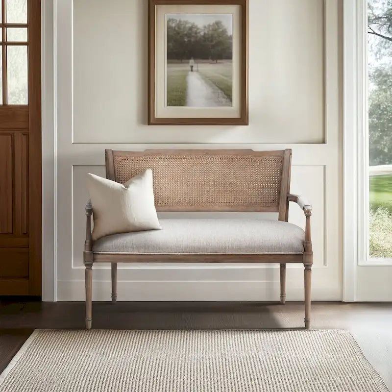 Causeuse Madison Park Willshire beige naturel récupéré