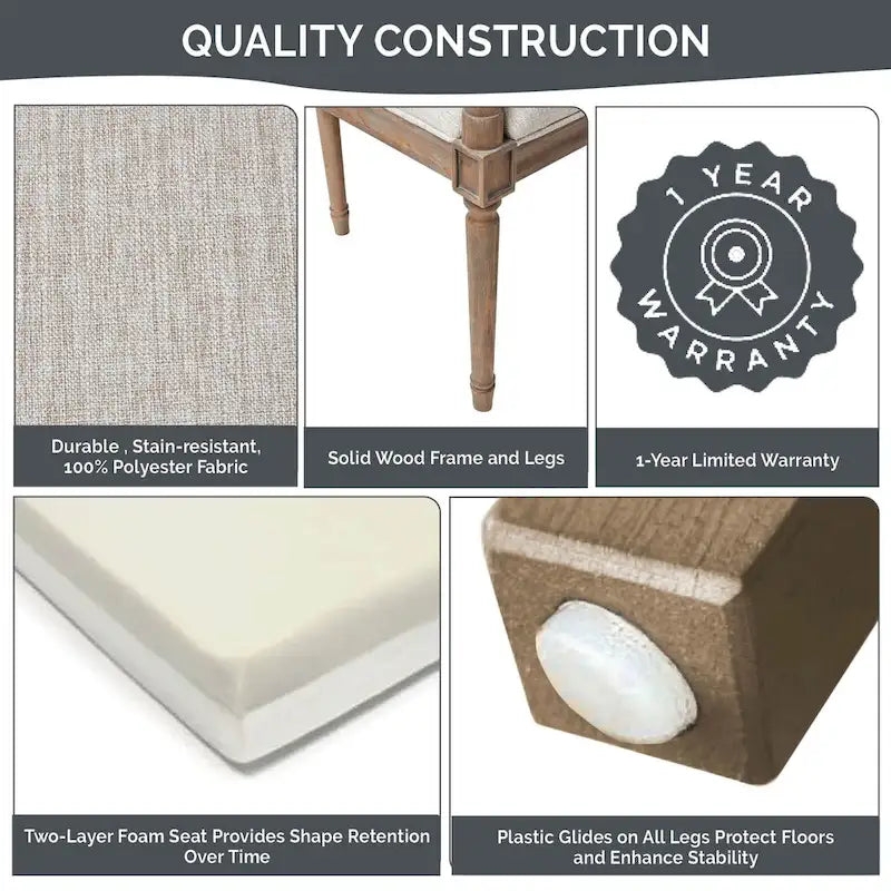 Causeuse Madison Park Willshire beige naturel récupéré