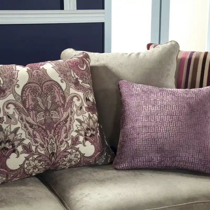 Canapé Gisc en velours contemporain avec accoudoirs inclinés par