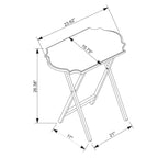 Plateau de service pliable Hedda (lot de 2)