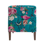 Fauteuil d'appoint rayé capitonné traditionnel Fauteuil moderne