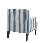 Fauteuil d'appoint rayé capitonné traditionnel Fauteuil moderne