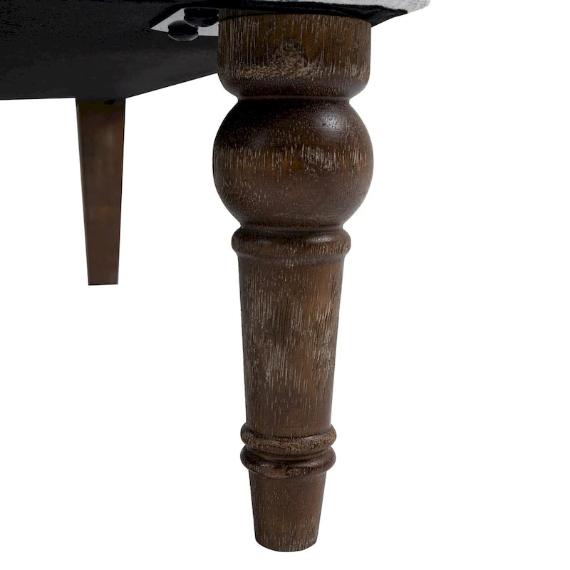 Fauteuil d'appoint rayé capitonné traditionnel Fauteuil moderne