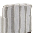 Fauteuil d'appoint rayé capitonné traditionnel Fauteuil moderne