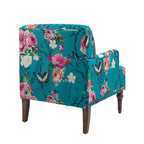 Fauteuil d'appoint rayé capitonné traditionnel Fauteuil moderne
