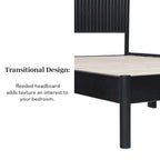 Lit Queen en bois massif de style transitionnel Middlebrook Designs