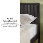 Lit Queen en bois massif de style transitionnel Middlebrook Designs