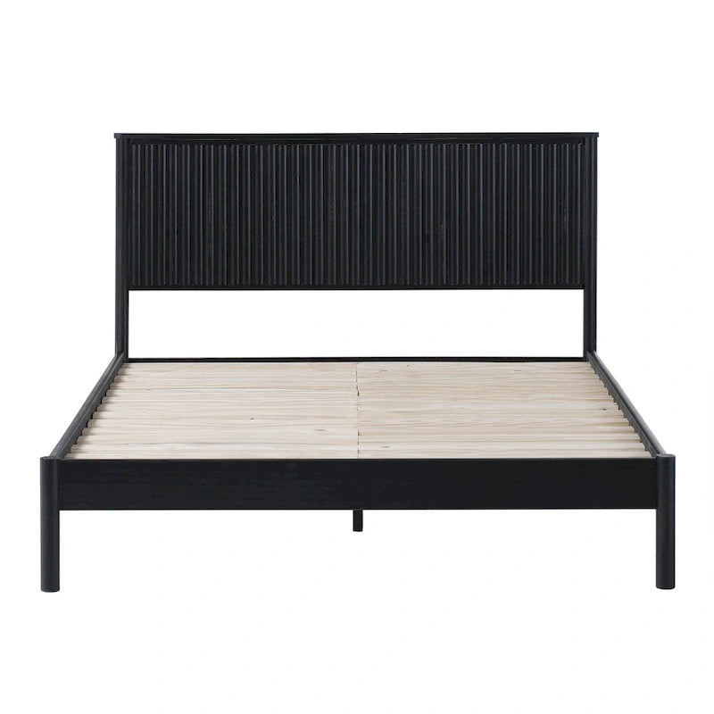 Lit Queen en bois massif de style transitionnel Middlebrook Designs