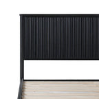 Lit Queen en bois massif de style transitionnel Middlebrook Designs