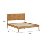 Lit Queen en bois massif de style transitionnel Middlebrook Designs