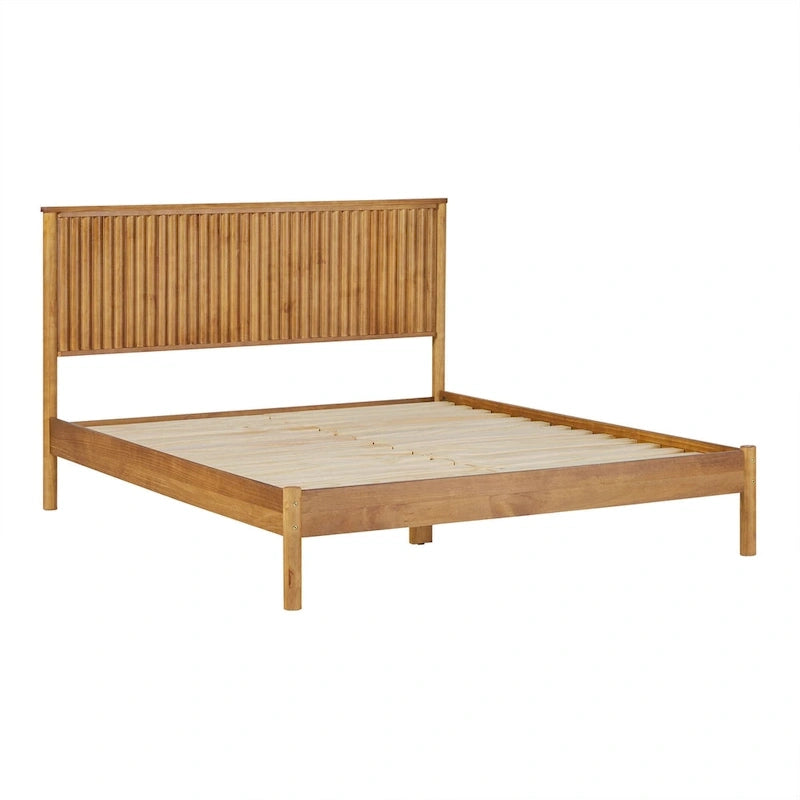 Lit Queen en bois massif de style transitionnel Middlebrook Designs
