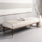 Banc Felicienne Mid-Century de Couture - 63 L x 20 P x 18 H - 63Lx20Px18H
