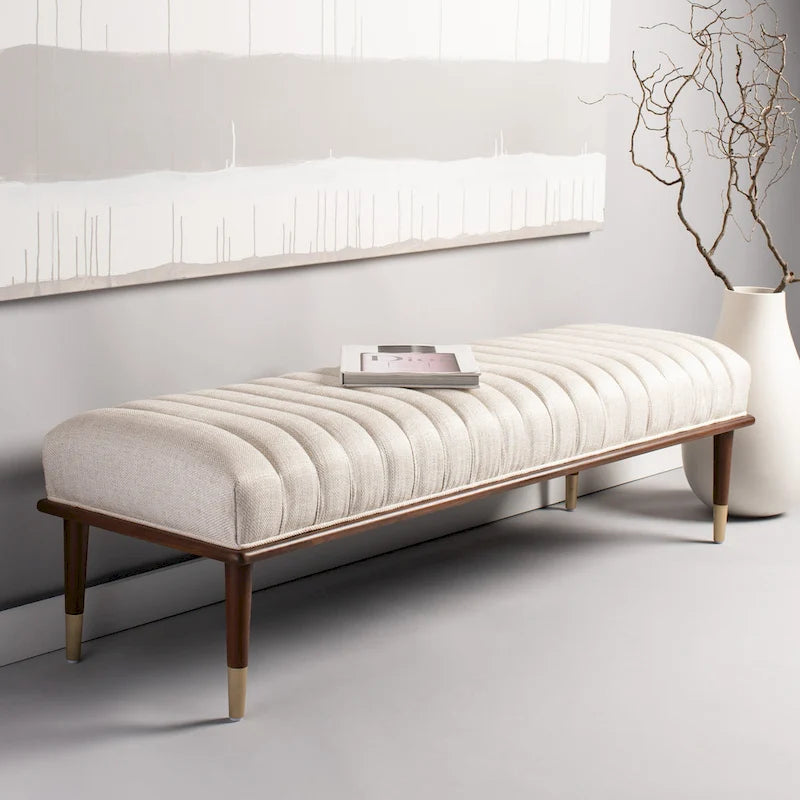  Couture Felicienne Mid-Century Bench - 63 W x 20 D x 18 H - 63Wx20Dx18H