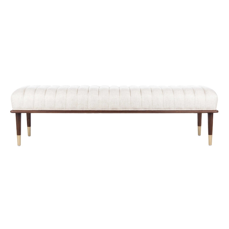 Banc Felicienne Mid-Century de Couture - 63 L x 20 P x 18 H - 63Lx20Px18H