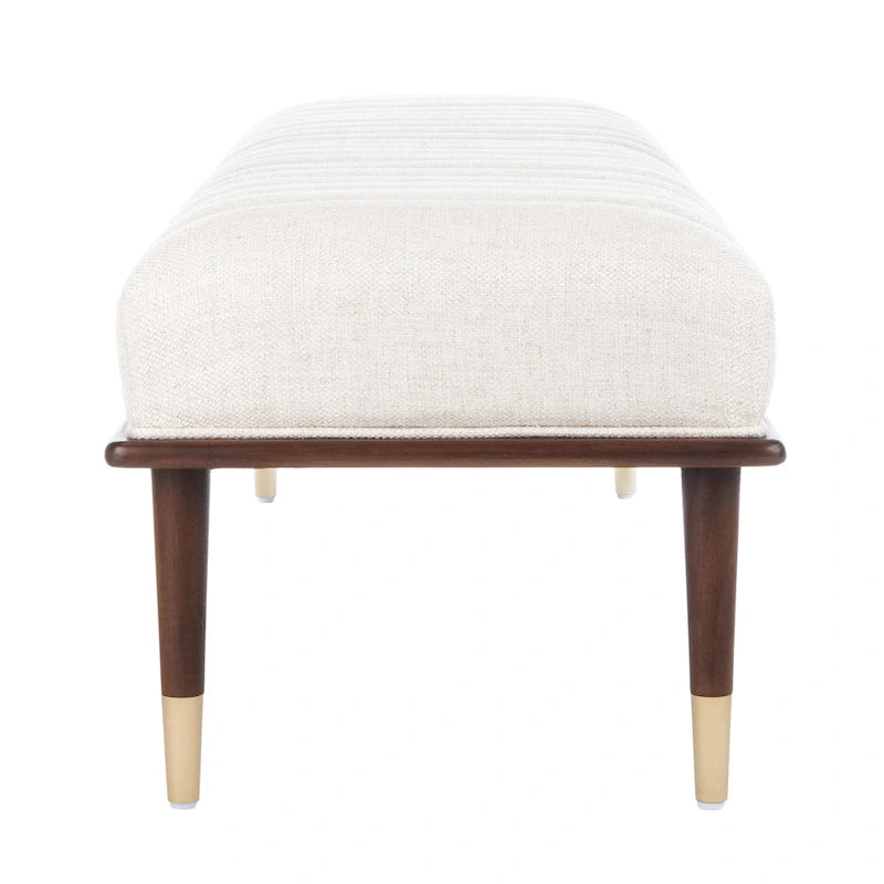 Banc Felicienne Mid-Century de Couture - 63 L x 20 P x 18 H - 63Lx20Px18H