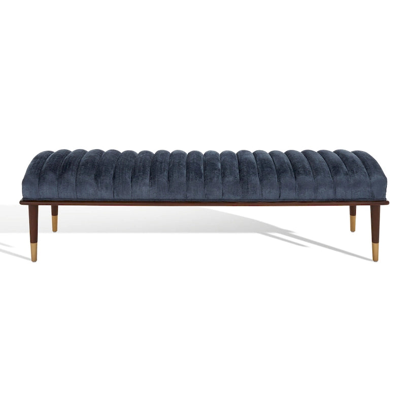 Banc Felicienne Mid-Century de Couture - 63 L x 20 P x 18 H - 63Lx20Px18H