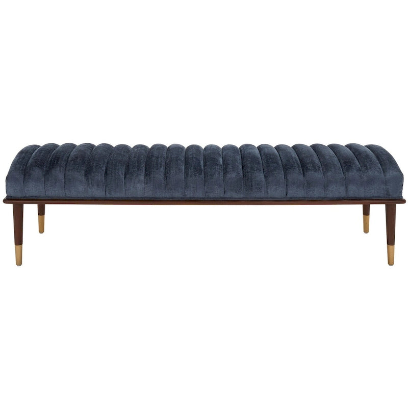 Banc Felicienne Mid-Century de Couture - 63 L x 20 P x 18 H - 63Lx20Px18H
