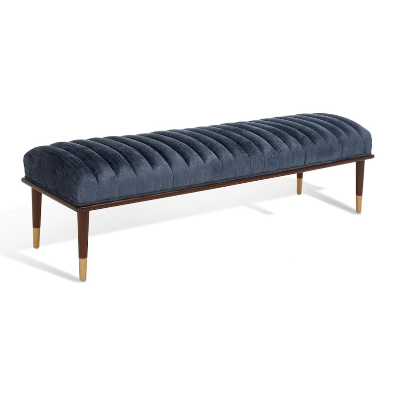Banc Felicienne Mid-Century de Couture - 63 L x 20 P x 18 H - 63Lx20Px18H