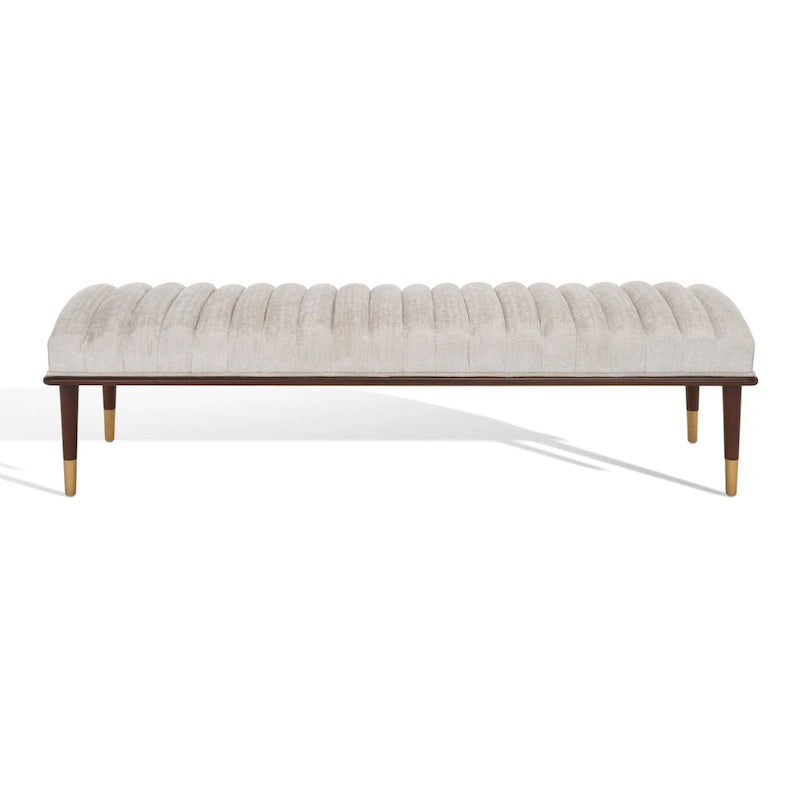 Banc Felicienne Mid-Century de Couture - 63 L x 20 P x 18 H - 63Lx20Px18H
