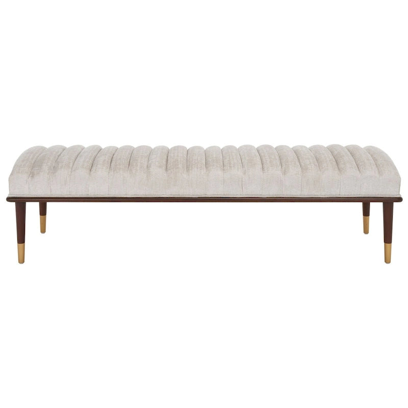 Banc Felicienne Mid-Century de Couture - 63 L x 20 P x 18 H - 63Lx20Px18H