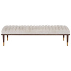 Banc Felicienne Mid-Century de Couture - 63 L x 20 P x 18 H - 63Lx20Px18H