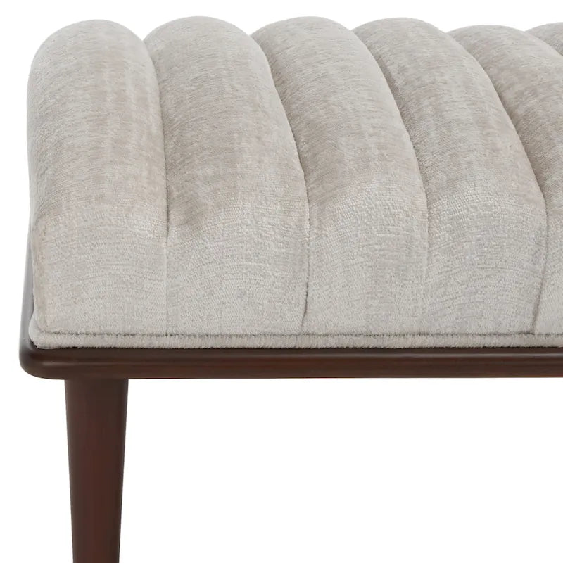 Banc Felicienne Mid-Century de Couture - 63 L x 20 P x 18 H - 63Lx20Px18H