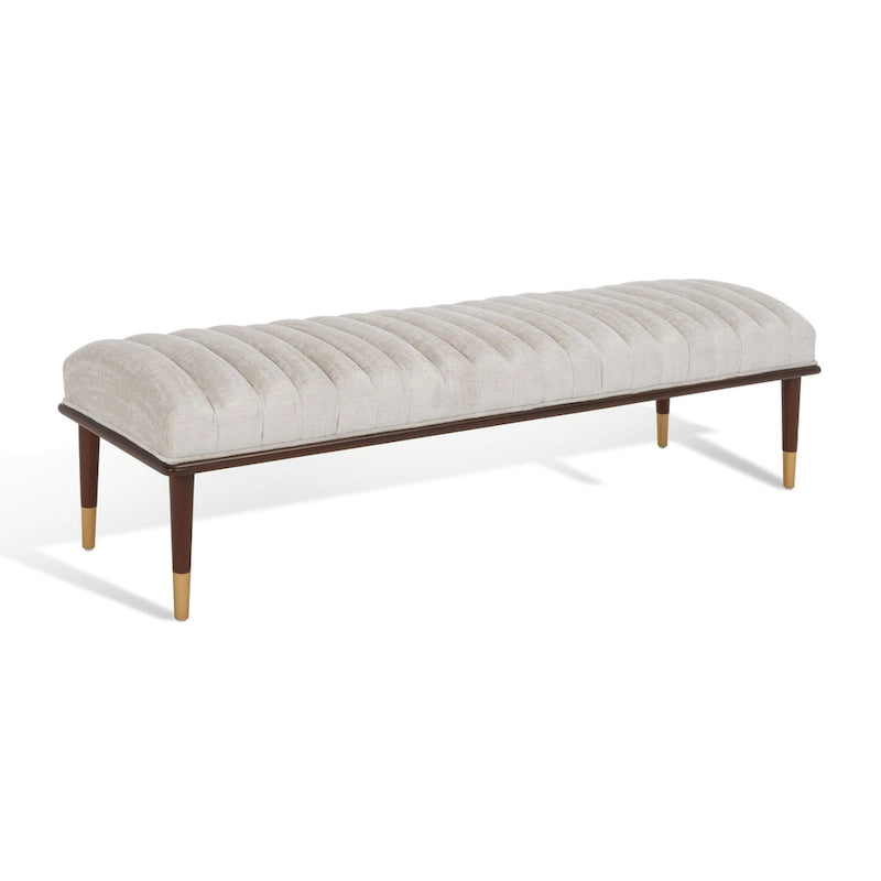 Banc Felicienne Mid-Century de Couture - 63 L x 20 P x 18 H - 63Lx20Px18H