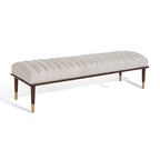 Banc Felicienne Mid-Century de Couture - 63 L x 20 P x 18 H - 63Lx20Px18H